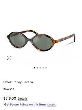 Miu Miu Oval Sunglasses in Honey Havana